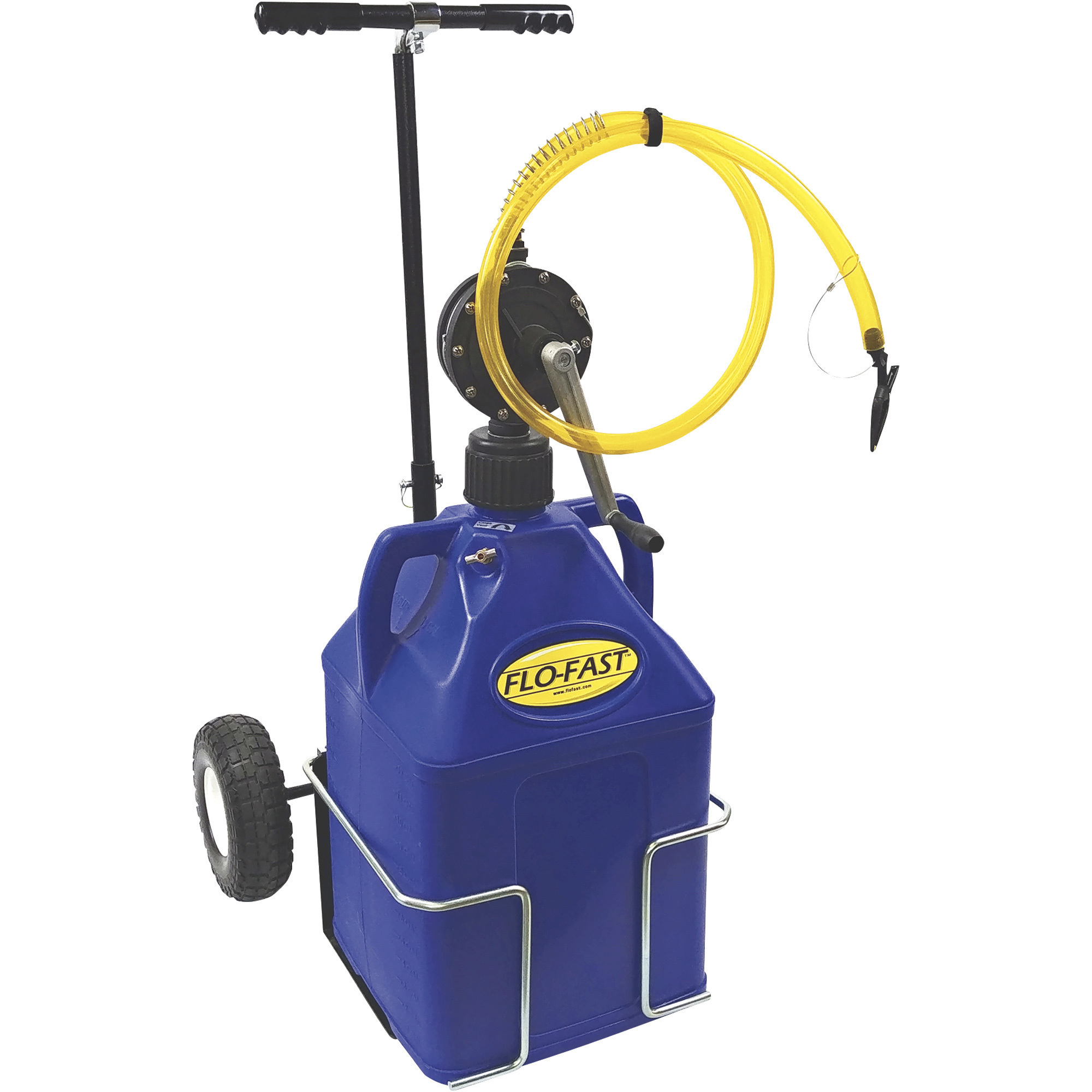 FLO-FAST Gas Container With Pump and Cart, 15-Gallon, Blue, For Kerosene, Model# 31015-B